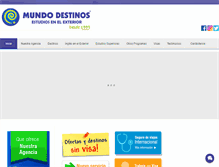 Tablet Screenshot of mundodestinos.com